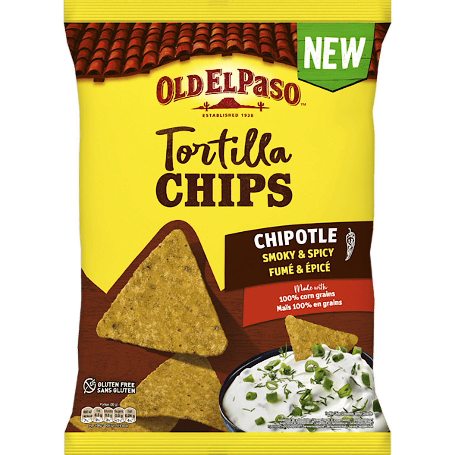 Old El Paso Chipotle Tortilla Chips 185G